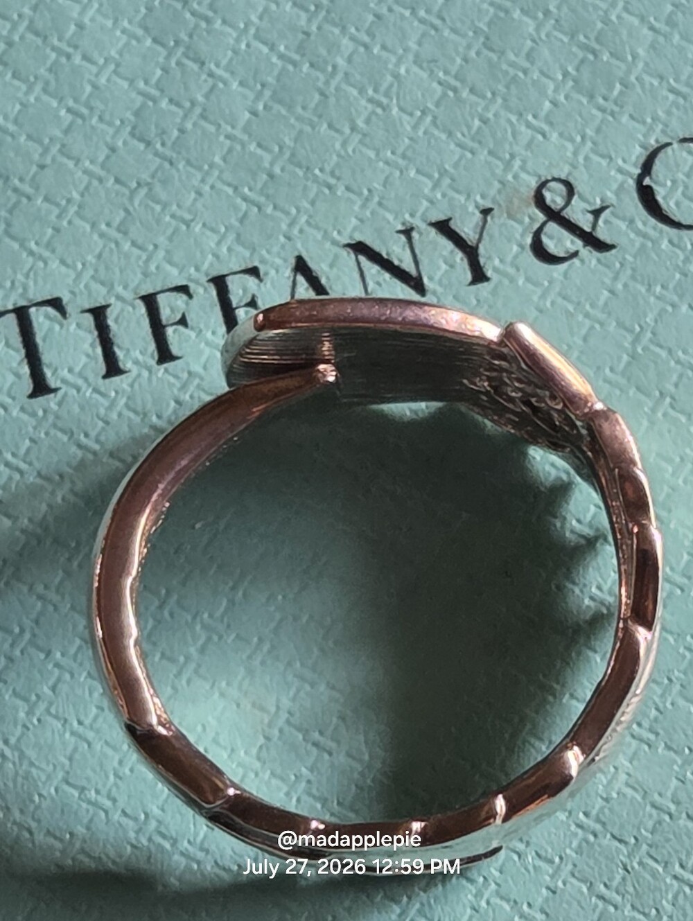 1885 Tiffany & Co. Thistle Spoon Ring In Sterling Silver Luxury Flower #62 - Picture 8 of 14
